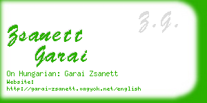 zsanett garai business card